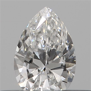 Picture of Natural Diamond 0.14 Carats, Pear with  Cut, G Color, VS2 Clarity and Certified by IGI