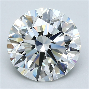 Foto Diamante Natural 2.82 quilates, Redondo , Color H, claridad VVS1 y certificado GIA de