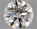 Natural Diamond 0.80 Carats, Round with Excellent Cut, J Color, SI1 Clarity and Certified by GIA