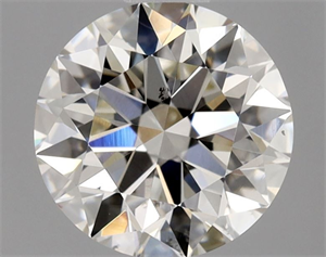 Picture of Natural Diamond 0.80 Carats, Round with Excellent Cut, J Color, SI1 Clarity and Certified by GIA