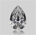 Natural Diamond 0.57 Carats, Pear with  Cut, E Color, VVS2 Clarity and Certified by GIA