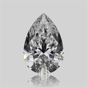 Picture of Natural Diamond 0.57 Carats, Pear with  Cut, E Color, VVS2 Clarity and Certified by GIA