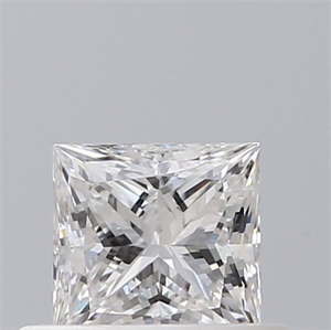 Picture of Natural Diamond 0.40 Carats, Princess with  Cut, D Color, VS2 Clarity and Certified by GIA
