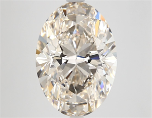 Picture of Natural Diamond 5.27 Carats, Oval with  Cut, L Color, VVS1 Clarity and Certified by GIA
