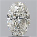 Natural Diamond 1.50 Carats, Oval with  Cut, I Color, VVS1 Clarity and Certified by GIA