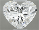 Natural Diamond 0.37 Carats, Heart with  Cut, D Color, VS2 Clarity and Certified by GIA