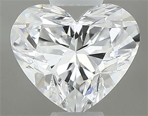 Picture of Natural Diamond 0.37 Carats, Heart with  Cut, D Color, VS2 Clarity and Certified by GIA