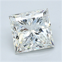 Natural Diamond 3.20 Carats, Princess with  Cut, J Color, VS2 Clarity and Certified by GIA
