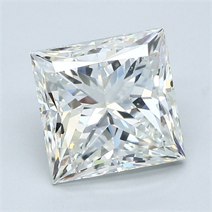 Foto Diamante Natural 3.20 quilates, Princesa , Color J, claridad VS2 y certificado GIA de