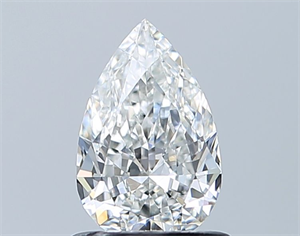 Picture of Natural Diamond 0.69 Carats, Pear with  Cut, F Color, VVS2 Clarity and Certified by GIA