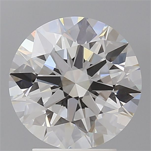 Picture of Lab Grown Diamond 3.09 Carats, Round with Ideal Cut, E Color, VVS2 Clarity and Certified by IGI