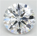 Lab Grown Diamond 2.46 Carats, Round with Excellent Cut, D Color, VVS1 Clarity and Certified by GIA