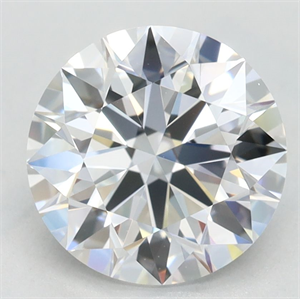 Picture of Lab Grown Diamond 2.46 Carats, Round with Excellent Cut, D Color, VVS1 Clarity and Certified by GIA