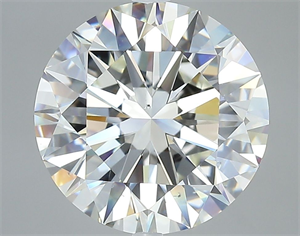 Picture of Natural Diamond 5.01 Carats, Round with Excellent Cut, J Color, VS2 Clarity and Certified by GIA