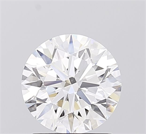 Picture of Lab Grown Diamond 1.50 Carats, Round with Ideal Cut, D Color, VVS2 Clarity and Certified by IGI
