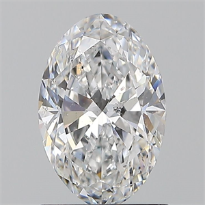 Picture of Natural Diamond 1.20 Carats, Oval with  Cut, E Color, SI2 Clarity and Certified by GIA