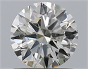 Natural Diamond 1.01 Carats, Round with Excellent Cut, J Color, SI2 Clarity and Certified by GIA