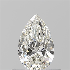Picture of Natural Diamond 0.51 Carats, Pear with  Cut, H Color, VVS2 Clarity and Certified by GIA