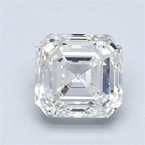 Picture of Natural Diamond 1.70 Carats, Asscher with  Cut, H Color, VS2 Clarity and Certified by GIA