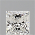 Diamante Natural 0.50 quilates, Princesa , Color H, claridad VVS1 y certificado GIA