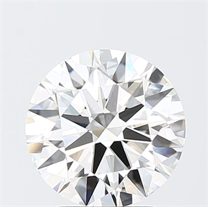 Picture of Lab Grown Diamond 3.02 Carats, Round with Excellent Cut, F Color, VVS2 Clarity and Certified by IGI