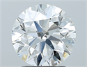 Natural Diamond 2.01 Carats, Round with Excellent Cut, G Color, SI1 Clarity and Certified by GIA