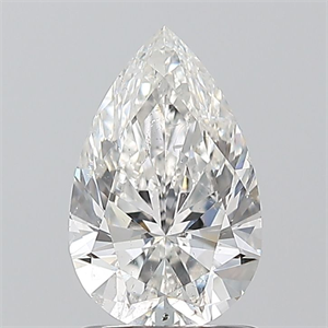 Picture of Natural Diamond 1.20 Carats, Pear with  Cut, G Color, SI2 Clarity and Certified by GIA