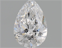 Natural Diamond 0.51 Carats, Pear with  Cut, D Color, SI2 Clarity and Certified by GIA