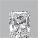 Natural Diamond 0.50 Carats, Radiant with  Cut, E Color, SI1 Clarity and Certified by GIA
