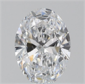 Natural Diamond 1.01 Carats, Oval with  Cut, D Color, VS2 Clarity and Certified by GIA
