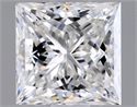 Natural Diamond 0.90 Carats, Princess with  Cut, F Color, VS1 Clarity and Certified by GIA