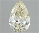 Natural Diamond 0.31 Carats, Pear with  Cut, N Color, IF Clarity and Certified by GIA