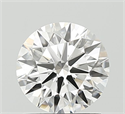 Lab Grown Diamond 1.00 Carats, Round with Ideal Cut, D Color, VVS2 Clarity and Certified by IGI
