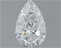 Natural Diamond 1.01 Carats, Pear with  Cut, D Color, SI2 Clarity and Certified by GIA
