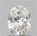 Natural Diamond 0.74 Carats, Oval with  Cut, H Color, VS1 Clarity and Certified by GIA