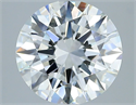 Natural Diamond 3.01 Carats, Round with Excellent Cut, H Color, VVS1 Clarity and Certified by GIA