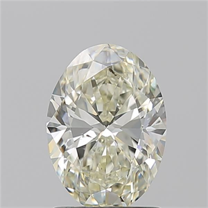 Foto Diamante Natural 1.50 quilates, Ovalado , Color L, claridad SI1 y certificado GIA de