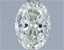 Natural Diamond 1.50 Carats, Oval with  Cut, J Color, VS1 Clarity and Certified by IGI