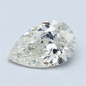 Foto Diamante Natural 1.00 quilates, De pera , Color J, claridad SI2 y certificado GIA de