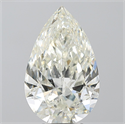 Natural Diamond 5.02 Carats, Pear with  Cut, K Color, SI2 Clarity and Certified by GIA