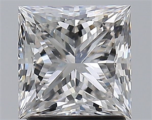 Picture of Natural Diamond 1.90 Carats, Princess with  Cut, G Color, SI1 Clarity and Certified by GIA