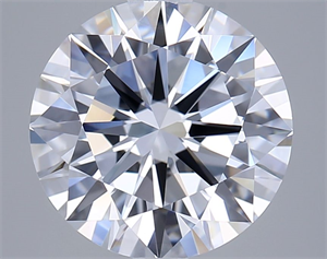 Picture of Lab Grown Diamond 3.00 Carats, Round with Excellent Cut, E Color, VVS2 Clarity and Certified by GIA