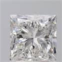 Diamante Natural 3.00 quilates, Princesa , Color E, claridad SI2 y certificado IGI