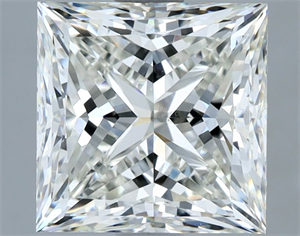Picture of Natural Diamond 3.03 Carats, Princess with  Cut, H Color, VS2 Clarity and Certified by IGI