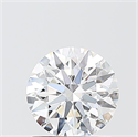 Lab Grown Diamond 1.11 Carats, Round with Ideal Cut, D Color, VVS2 Clarity and Certified by IGI