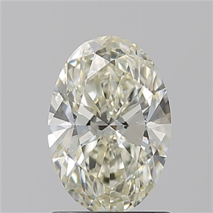 Picture of Natural Diamond 1.21 Carats, Oval with  Cut, L Color, SI1 Clarity and Certified by GIA