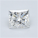 Natural Diamond 1.02 Carats, Princess with  Cut, E Color, VS1 Clarity and Certified by GIA