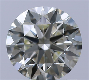 Picture of Natural Diamond 0.90 Carats, Round with Excellent Cut, K Color, IF Clarity and Certified by IGI