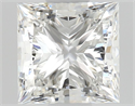 Natural Diamond 0.71 Carats, Princess with  Cut, G Color, VVS1 Clarity and Certified by GIA