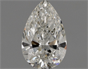 Natural Diamond 0.72 Carats, Pear with  Cut, H Color, VVS1 Clarity and Certified by GIA